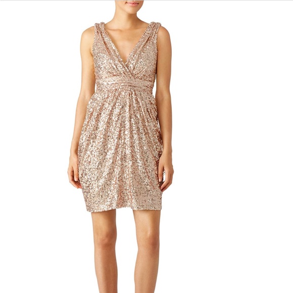 Gold sequin dress - woman size 6 - Picture 1 of 9